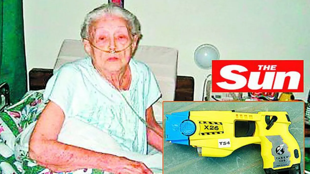 Incatusata si curentata la 86 de ani