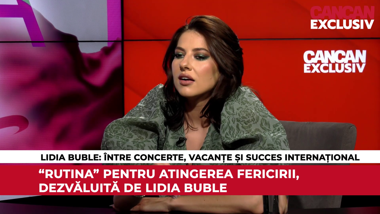 Lidia Buble este invitată în cea mai recentă ediție a emisiunii CANCAN EXCLUSIV (Foto: captură video)