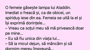 BANC | Femeia și lampa lui Aladdin