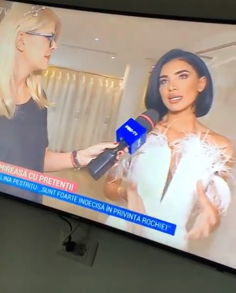 Primele imagini cu Adelina Pestrițu în rochie de mireasă