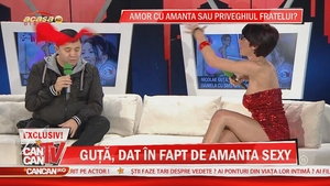 Schimb halucinant de replici intre Guta si amanta:"Bai handicapato"!Dana s-a razbunat si i-a aruncat in direct cu sutienul in fata