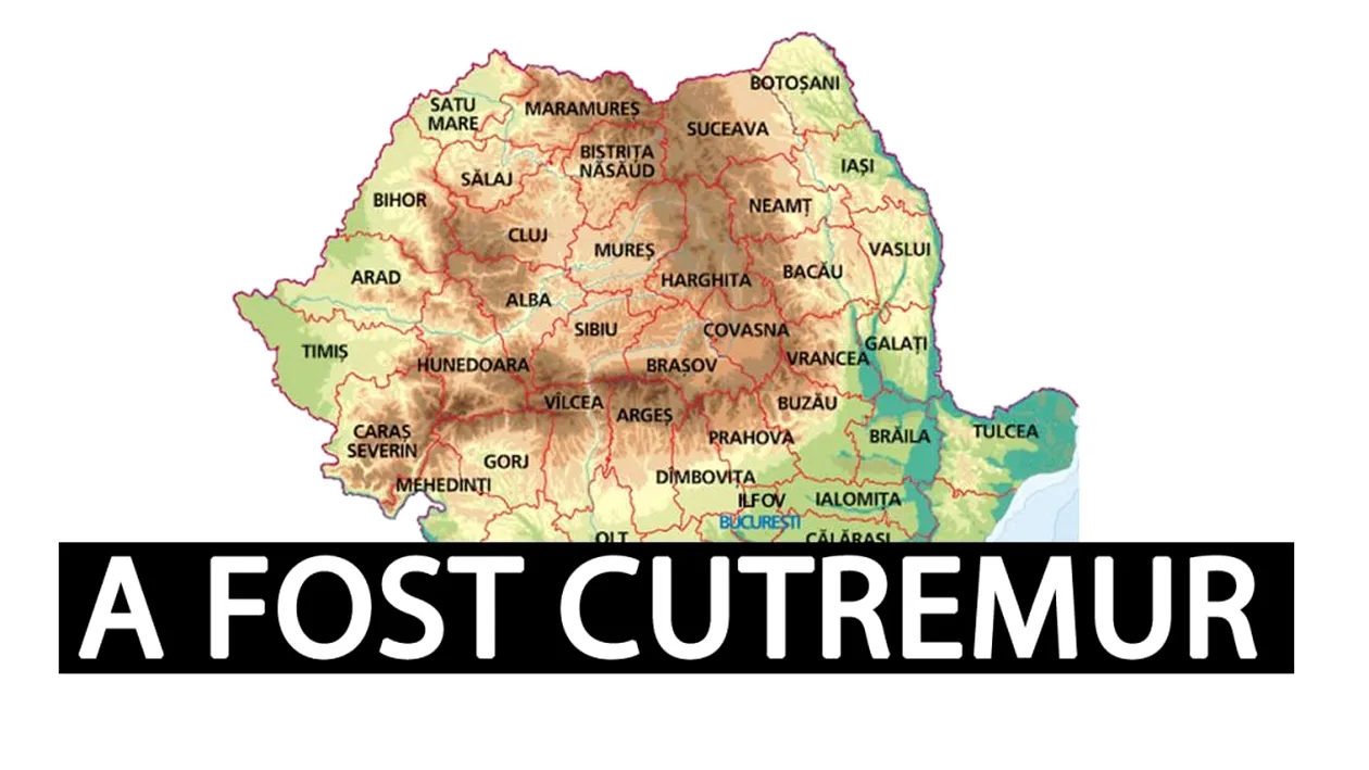 Cutremur major resimțit în România