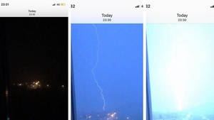 Fenomen meteo cutremurător în Iași filmat azi-noapte, la ora 23:31. Imagini surprinse la interval de câteva secunde