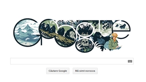 DIAN FOSSEY, sarbatorita de GOOGLE printr-un DOODLE special, la 82 de ani de la nasterea cercetatoarei americane