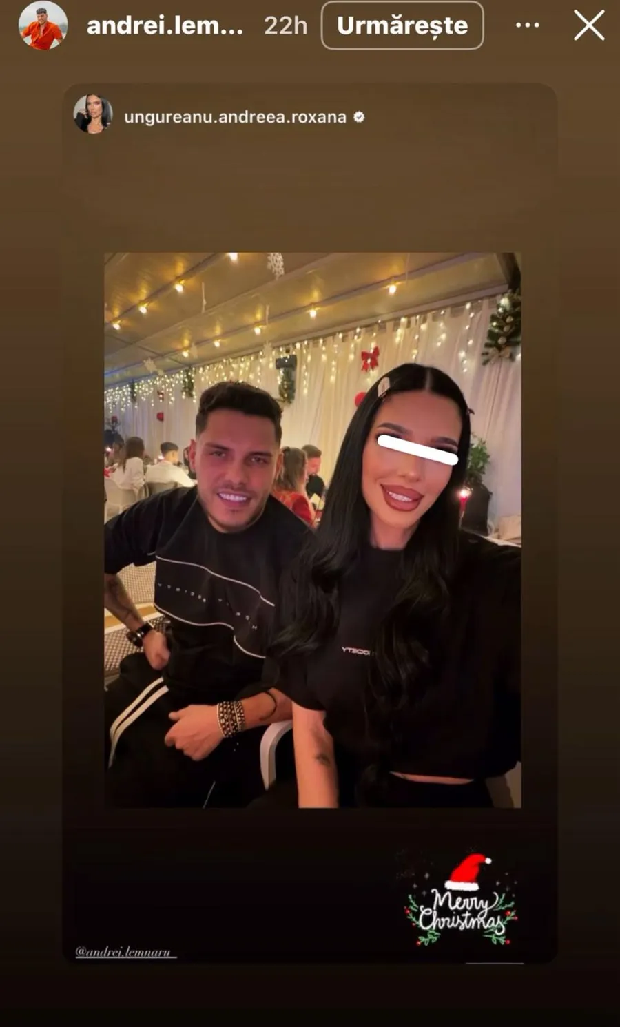 Andrei Lemnaru și Andreea Ungureanu/ sursă foto: Instagram