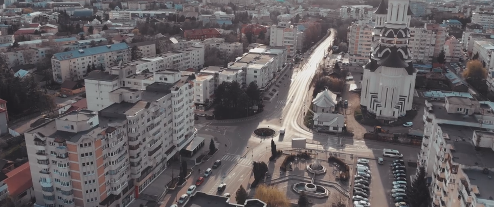 Imagini apocaliptice cu Suceava în a doua zi de carantină totală! Cum se vede orașul din dronă