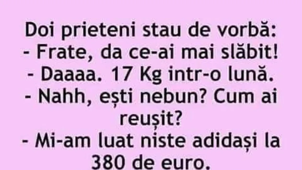BANCUL ZILEI | Cum să slăbești 17 kilograme într-o singură lună
