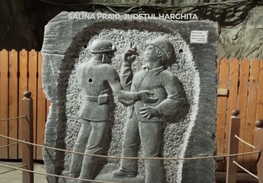 Salina Praid, un obiectiv turisti vizitat de mii de persoane, zilnic - se află în județul Harghita / sursă foto: Captură video