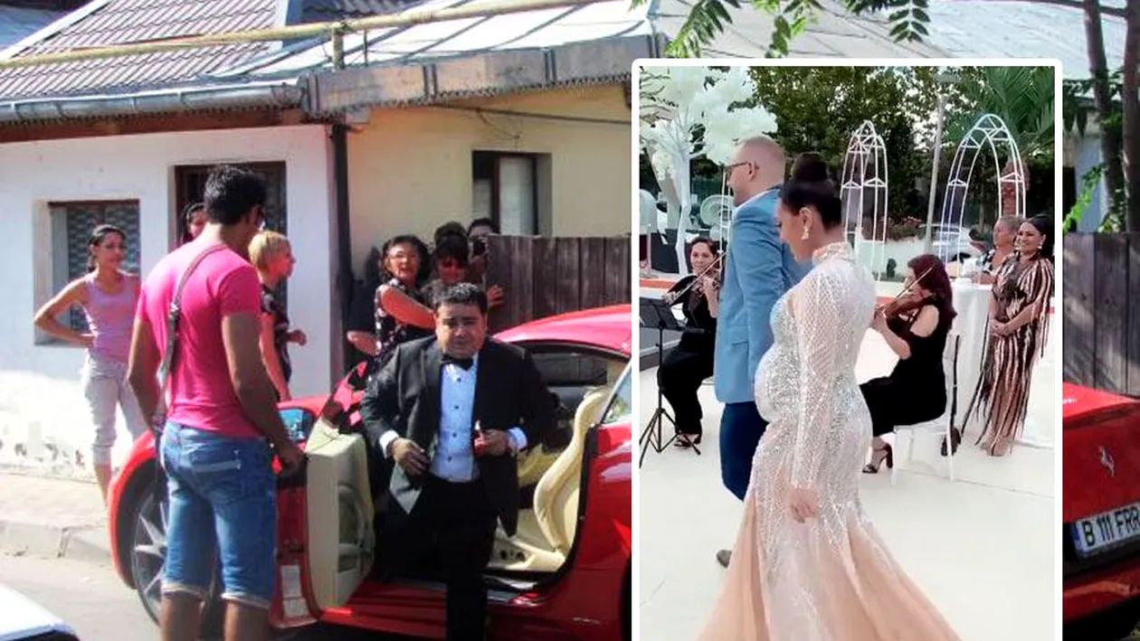 Cum s-a îmbrăcat soția lui Adrian Minune la nunta fiicei sale. Primele imagini cu Karmen în rochie de mireasă. FOTO