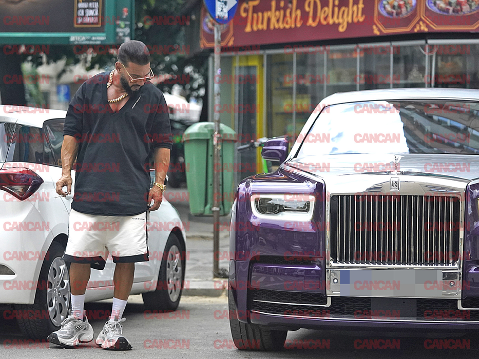 Dorian Popa și Rolls Royce-ul lui.