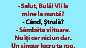 BANC | "Salut, Bulă! Vii la mine la nuntă?"