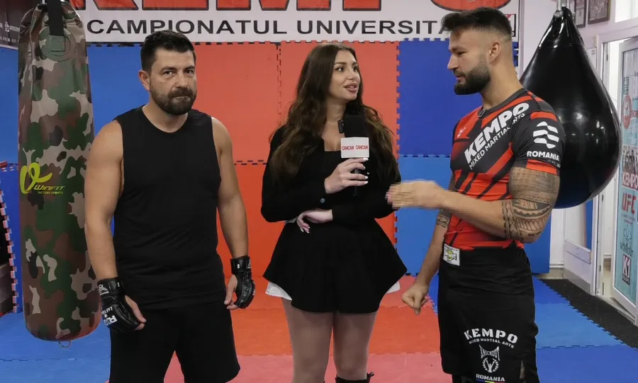 Fostul concurent de la Insula Iubirii, pregătit să-l distrugă în ring pe oponentul lui.