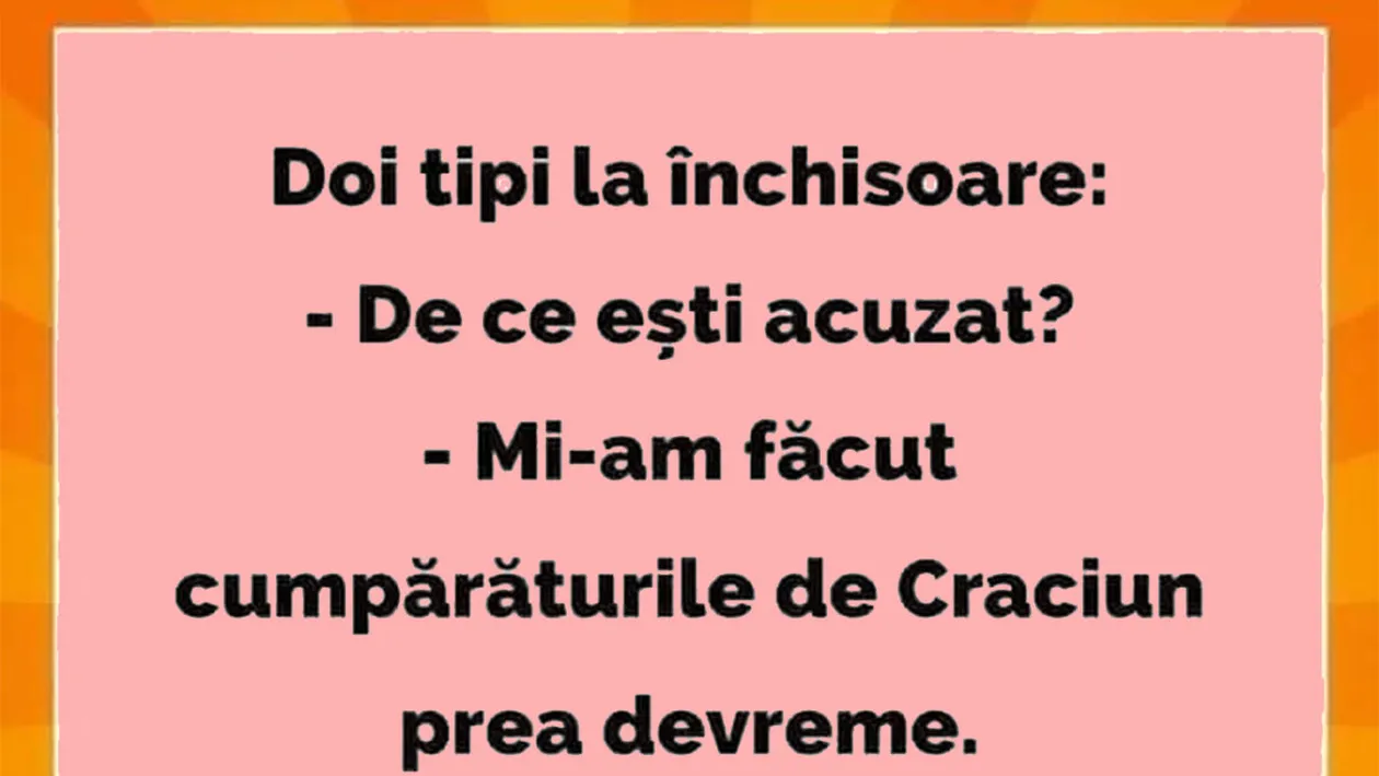 BANCUL ZILEI | Mi-am făcut cumpărăturile de Crăciun prea devreme