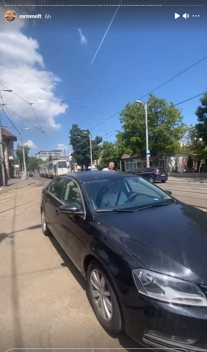 Gesturile făcute de Fulgy față de un echipaj de poliție care a tras pe dreapta un șofer din Constanța |  FOTO