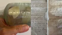 Un bilet din urmă cu 109 ani a fost descoperit într-o sticlă, pe o plajă din Australia. Ce scria în el
