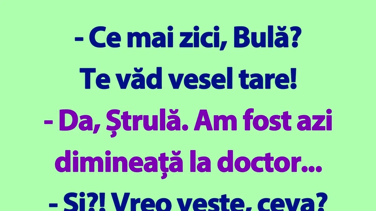 BANC | Bulă, doctorul și paharul de vin