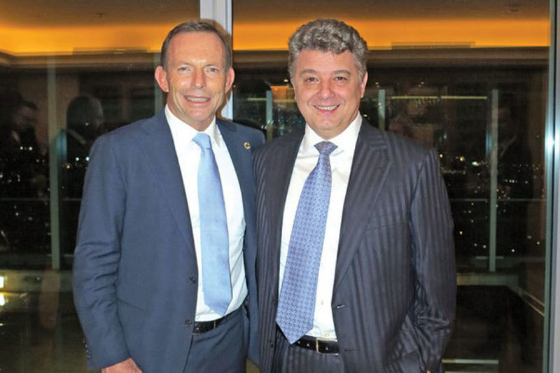 Florin Burhală este bun prieten cu Tony Abbott, fostul prim-ministru al Australiei
