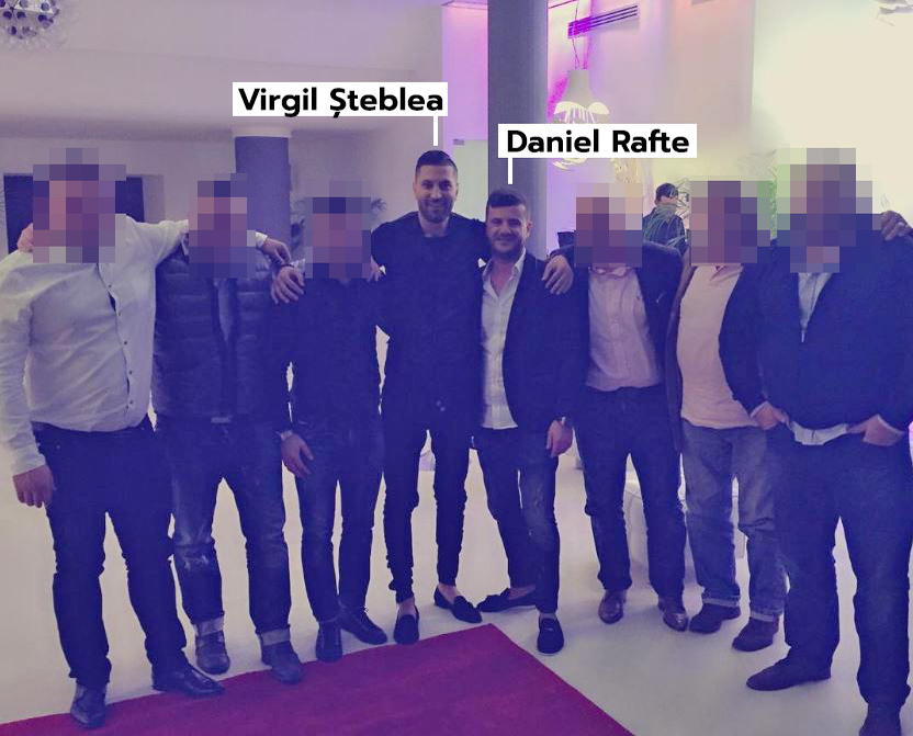 Virgil Șteblea și Daniel Rafte, la un eveniment cu ștaif (SURSA FOTO: INSTAGRAM)