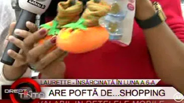 VIDEO Laurette, pentru prima data intr-un magazin pentru bebelusi! Vreau ca fetita mea sa vina pe lume in cele mai bune conditii
