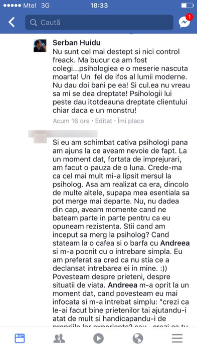 Şerban Huidu, afirmaţii şocante despre psihologi: „Să-i… câinii”