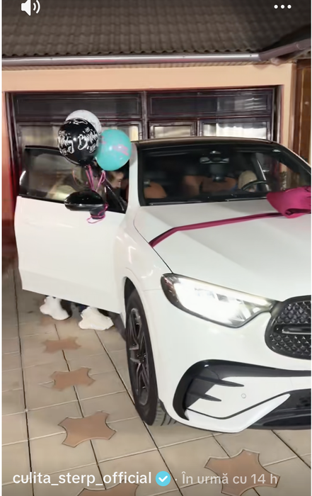 Surpriză de proporții pentru mama Geta! Copiii i-au făcut cadou o mașină de lux