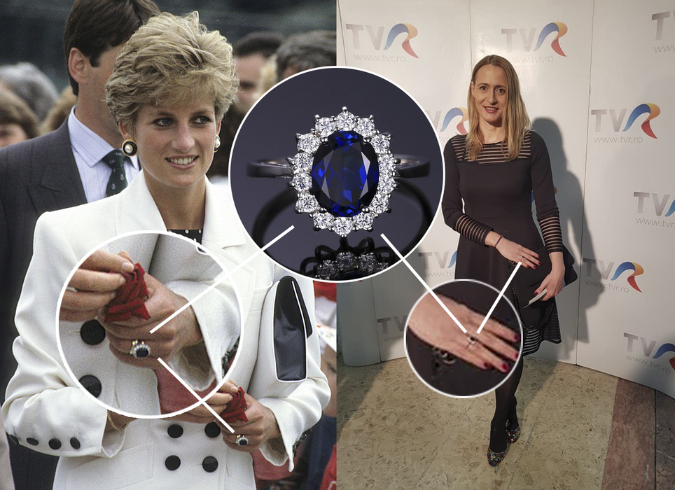 Celebra campioană olimpică a primit un super-inel, identic cu cel purtat de Lady Di!