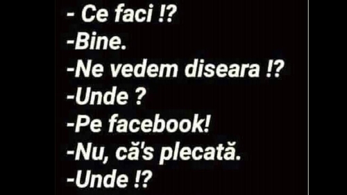 Bancul sfârșitului de săptămână | "Ce faci, ne vedem diseară?"