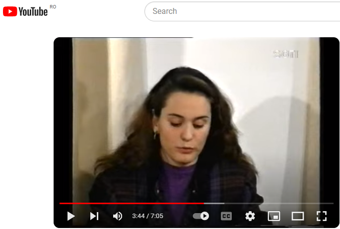 Andreea Esca a debutat în televiziune la 19 ani /Foto: YouTube