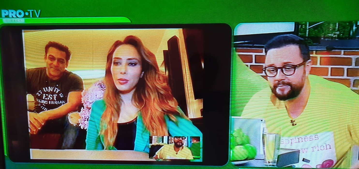 Iulia Vântur şi Salman Khan au apărut împreună la TV. Au vrut să se afle de la ei! Când vin în România | VIDEO