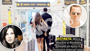 Mirco umbla cu low-cost, dar isi rezerva loc. Afaceristul isi plimba iubita fotomodel alaturi de muncitori