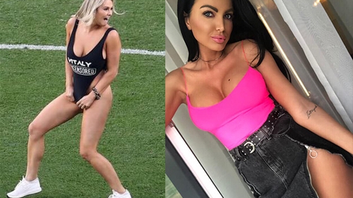 Raluca "Bombardiera", filmată în club alături de fotomodelul Kinsey Wolanski, cea care a intrat pe teren la finala Ligii Campionilor