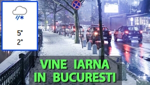 Vine iarna în București. Meteorologii Accuweather anunță pe ce dată cade prima zăpadă în Capitală