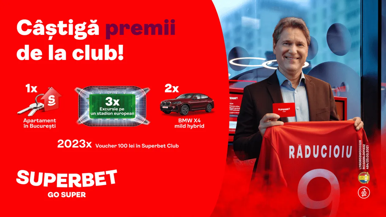 S-au anunțat Premiile Superbet Club: apartament, mașini BMW X4 și excursii!