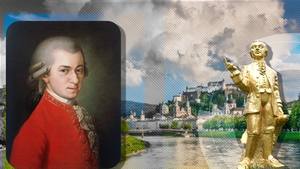 Salzburg îl sărbătorește pe Mozart cu sute de statuete aurii. Unele au fost furate la doar câteva ore după inaugurare