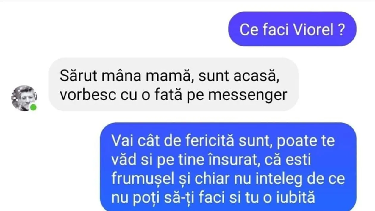 BANC | Sunt acasă, vorbesc cu o fată pe Messenger