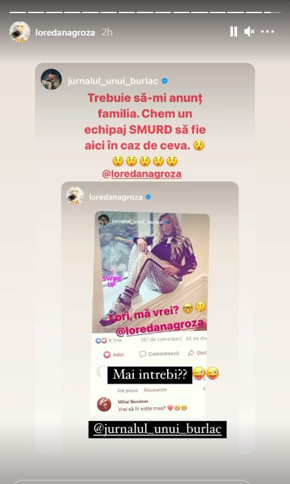 Mihai Bendeac a cerut-o de soție pe Loredana Groza în public: “Trebuie să-mi anunț familia”! Răspunsul cântăreței face furori | FOTO