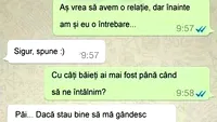 BANCUL ZILEI | Cu câți băieți ai mai fost până să ne întâlnim?
