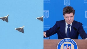 Nicușor Dan a anunțat că drona a fost doborâtă de un avion F-16: ”A putut să tragă de sus în jos”