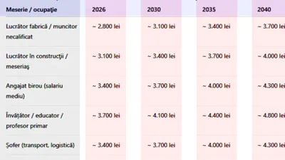 Tabel pensii în România | Ce pensie vei avea, în funcție de meseria prestată și de anul în care ieși la pensie