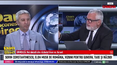 Sorin Constantinescu a răbufnit la Dan Diaconescu DIRECT: ”Nu o să funcționeze Guvernul ăsta!”