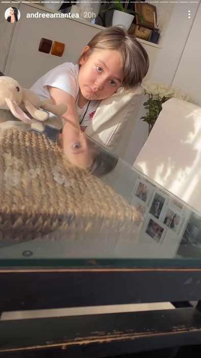 Andreea Mantea, cu sufletul frânt după ce fiul ei i-a făcut o mărturisire în timp ce plângea: “Sună-l pe președinte și spune-i să-l aducă pe Stinky” | FOTO