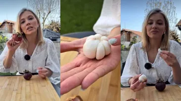 Cât costă un mangustan, fructul exotic care arată ca usturoiul. Andreea Ibacka e încântată de gustul lui