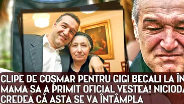 Clipe de cosmar pentru Gigi Becali la inchisoare! Mama sa a primit oficial vestea