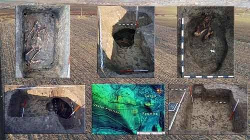 Șapte morminte, vechi de peste trei mileniii, descoperite lângă Iași. FOTO