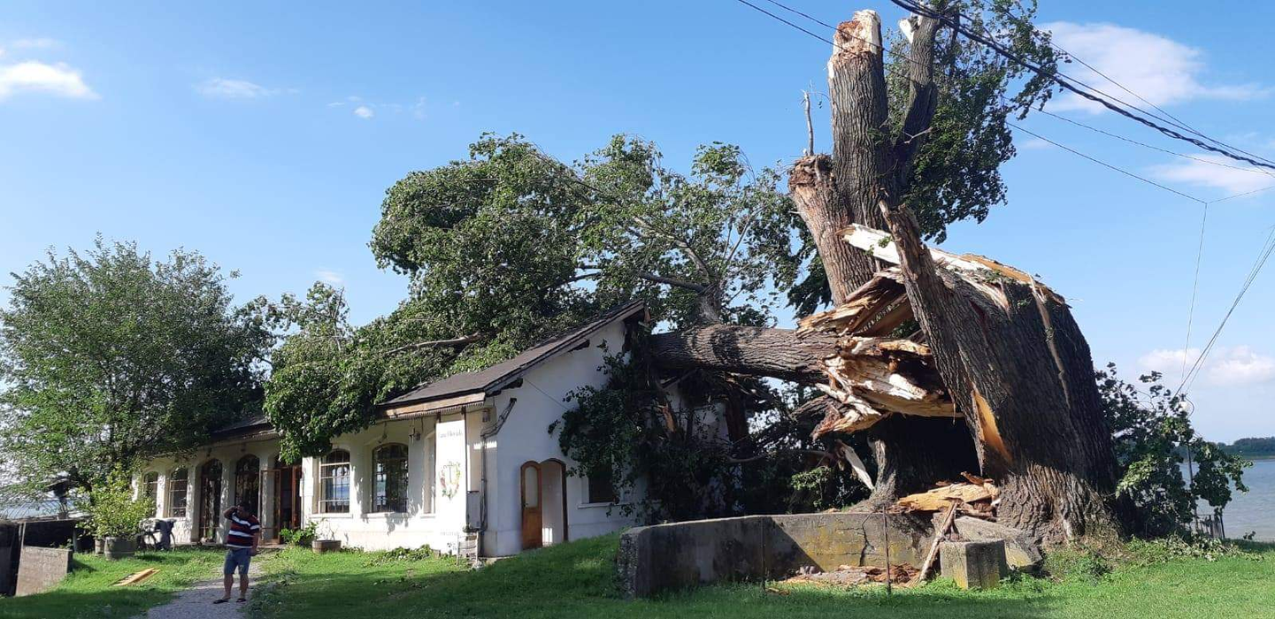 Clădirea unde urma să aibă loc festivalul de la malul Dunării a fost distrusă de o furtună