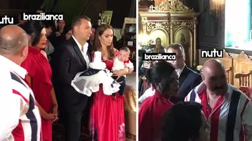 Primele imagini de la botezul fiului lui Nuţu Cămătaru