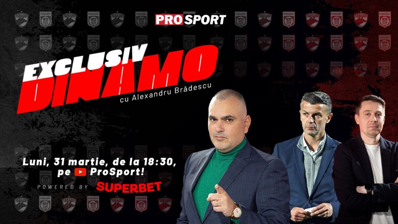 „EXCLUSIV DINAMO”, de la ora 18.30! Aflăm adevăratul motiv pentru care Dinamo nu poate să o bată pe FCSB de 8 meciuri! Comentăm LIVE din studio