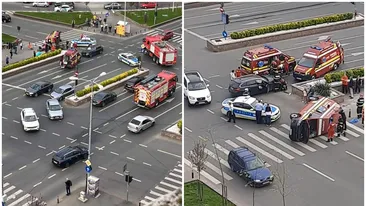 BREAKING NEWS. Accident grav în Capitală, pe Calea 13 Septembrie