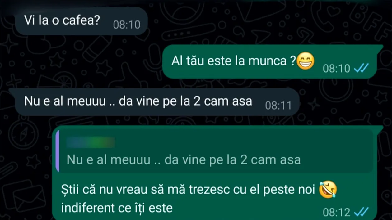 Discuție pe WhatsApp, devenită virală, între o româncă și amantul ei: Al tău este la muncă?