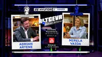 Mirela Vaida, dialog în lacrimi cu Adrian Artene, la „Altceva”